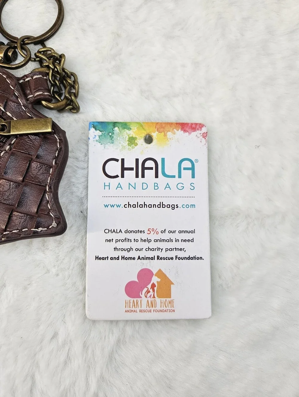 Chala Calla Lily Coin Purse Keychain NWT